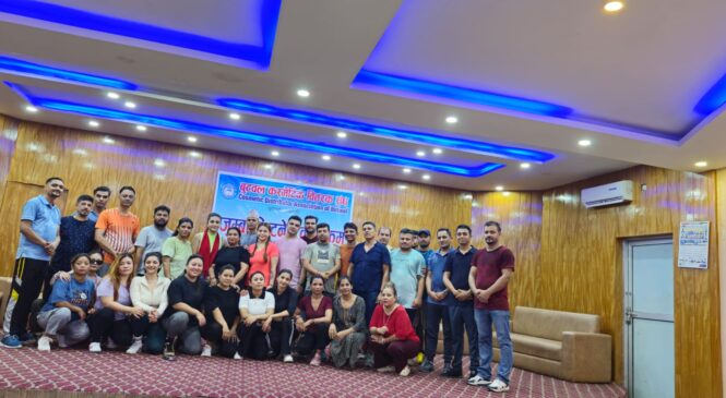 बुटवल कस्मेटिक वितरक संघ द्वारा जुम्बा फिटनेस कार्यक्रम सम्पन्न ।