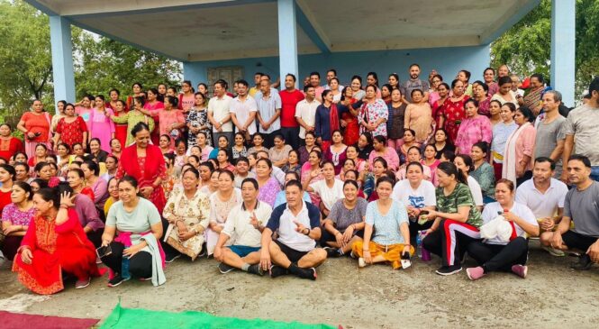 तिलोत्तमा वडा -४ मा ७ दिने ब्यायम कार्यक्रम सम्पन्न ।