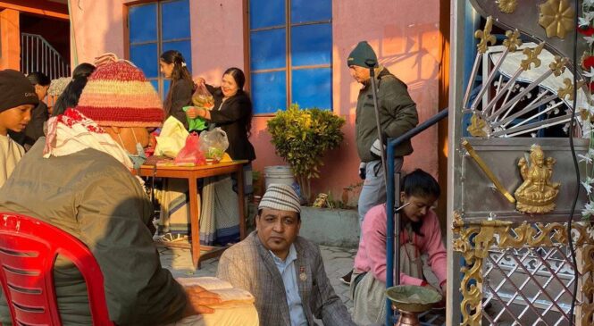 इडन स्कुल नहरपुरमा श्रीपञ्चमि पुजा तथा अक्षरारम्भ कार्यक्रम ।।